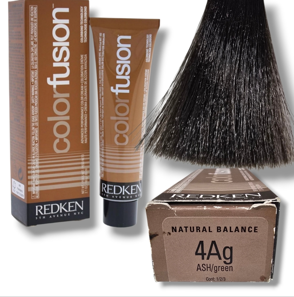 Redken Color Fusion Natural Balance Permanent Hair Color Cream 2oz 4Ag